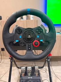 Logitech g29+postazione a scomparsa pieghevole