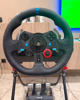 Logitech g29+postazione a scomparsa pieghevole
