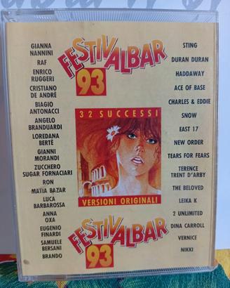Musicassette FESTIVALBAR 1993. Compilation.