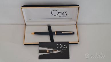 PENNA  SFERA MARCA "OMAS EXTRA", COLORE BLU, USATA