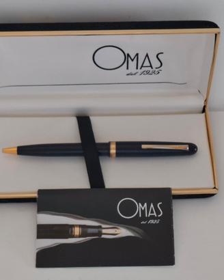 PENNA  SFERA MARCA "OMAS EXTRA", COLORE BLU, USATA