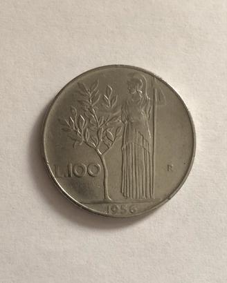 100 lire minerva 1956 BB