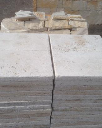 Marmette di Travertino Romano da Pavimento Esterno