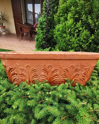 Vaso Fioriera in Terra Cotta, Vintage. cm47
