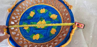 Vassoio ceramica santo stefano di camastra