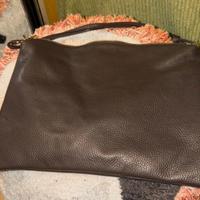 Borsa pelle marrone