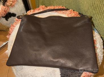 Borsa pelle marrone