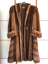 Cappotto lungo donna di VERA pelliccia di visone