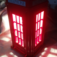 Cabina inglese telefono lampada vintage