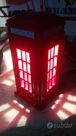 Cabina inglese telefono lampada vintage