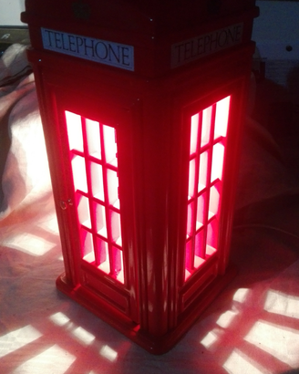 Cabina inglese telefono lampada vintage