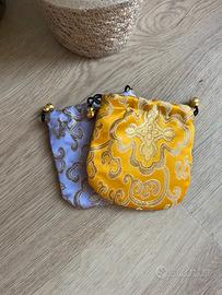 Due pouch porta gioielli stile orientale
