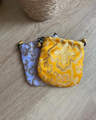 Due pouch porta gioielli stile orientale