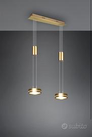 Trio Lampadario a Sospensione, Ottone Opaco