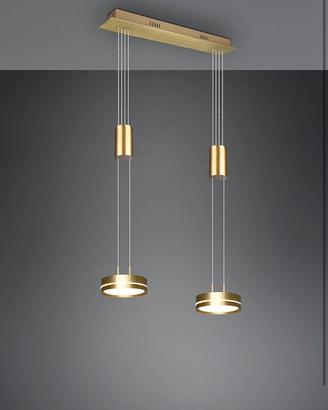 Trio Lampadario a Sospensione, Ottone Opaco