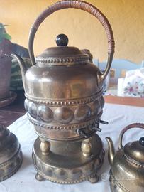 set da tè in ottone 