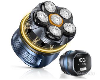 Testa Calva 6D, Rasoio Elettrico Barba Uomo