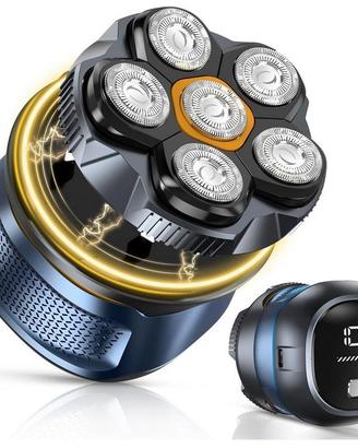 Testa Calva 6D, Rasoio Elettrico Barba Uomo