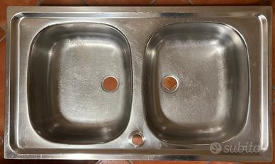 Lavello acciaio Franke cucina  due vasche 86x50