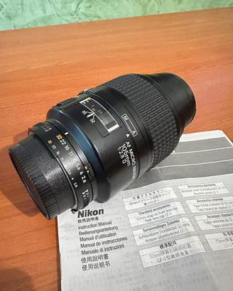 Nikon Nikkor Micro 105mm f/2.8D in garanzia