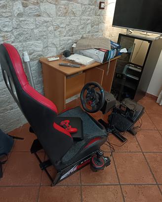 ps4+joystick+sedia gaming+cambio 