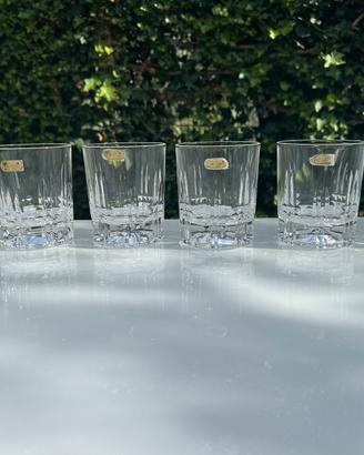 Sei bicchieri whisky in cristallo