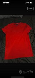 T shirt rossa tommy hilfigher