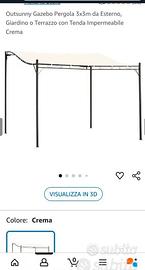 Gazebo Outsunny 3x3 m h max2,50 h Min 2