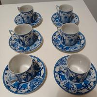 Servizio da caffè  da 6 in porcellana orientale 