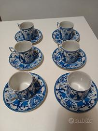 Servizio da caffè  da 6 in porcellana orientale 