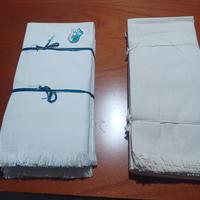 Asciugamani di lino usati anticamente  come  panne