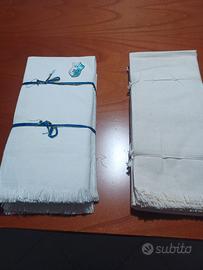 Asciugamani di lino usati anticamente  come  panne