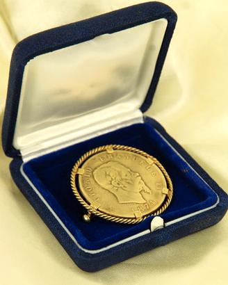 Spilla Vittoriana rotonda in argento