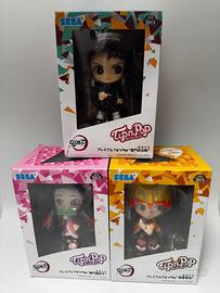 Set 3 Figure Demon Slayer Tip'n'Pop SEGA
