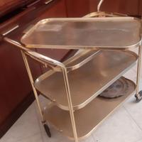 Carrello Bar Metallo con ruote