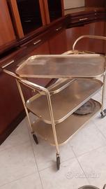 Carrello Bar Metallo con ruote