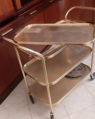 Carrello Bar Metallo con ruote