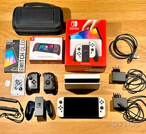 NINTENDO SWITCH OLED + microSD 256GB + accessori