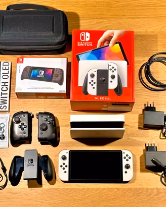 NINTENDO SWITCH OLED + microSD 256GB + accessori