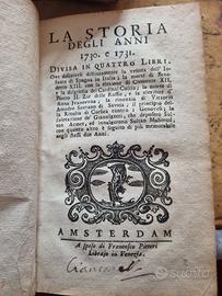 la storia degli anni 1730 1731 Amsterdam 