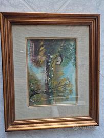 Quadro Paesaggio Vintage Olio su Tela - Novecento 