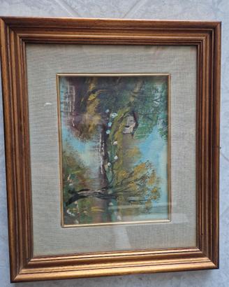 Quadro Paesaggio Vintage Olio su Tela - Novecento 