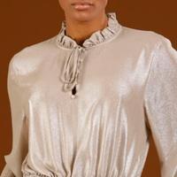 Blusa spalmata platino Trash & Luxury Tg.M