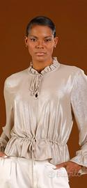 Blusa spalmata platino Trash & Luxury Tg.M