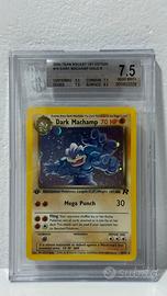 Dark Machamp 1st ed BGS 7.5 Team Rocket