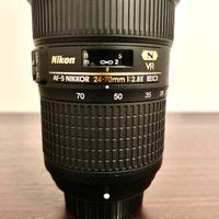 Nikon 24-70 f2.8 VR come NUOVO