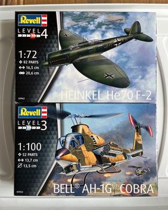Lotto 2 Kit Revell 1:72 Aerei e elicotteri
