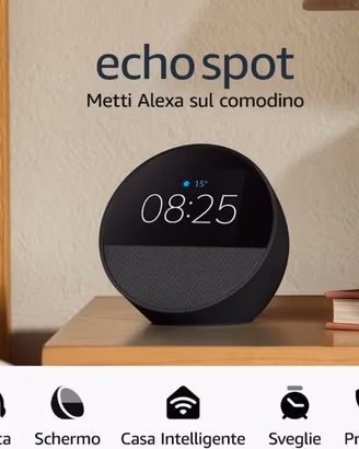 Amazon Echo Spot (modello 2024) | Sveglia