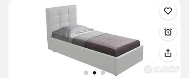 letto singolo con contenitore 