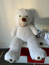 Orso gigante bianco 120x60 cm